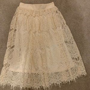 Forever 21 Laced Long Skirt